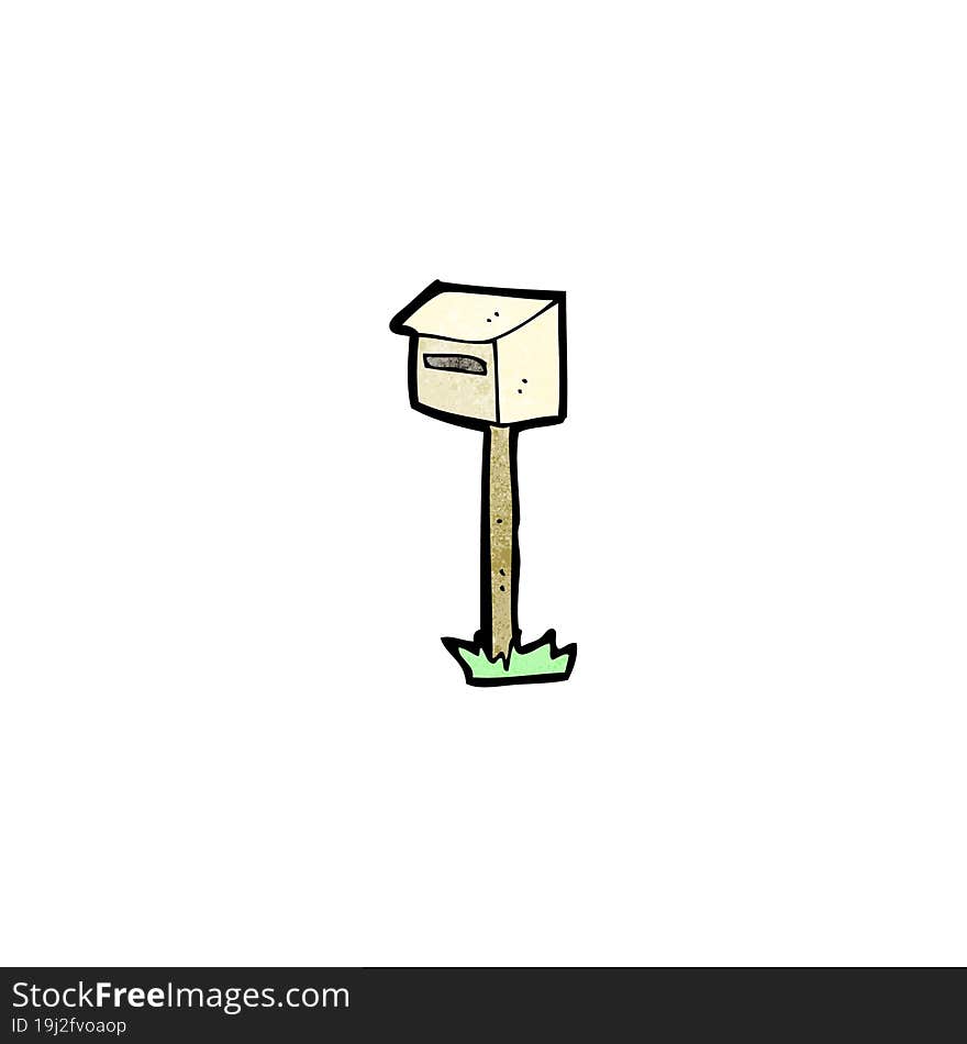 cartoon mail box