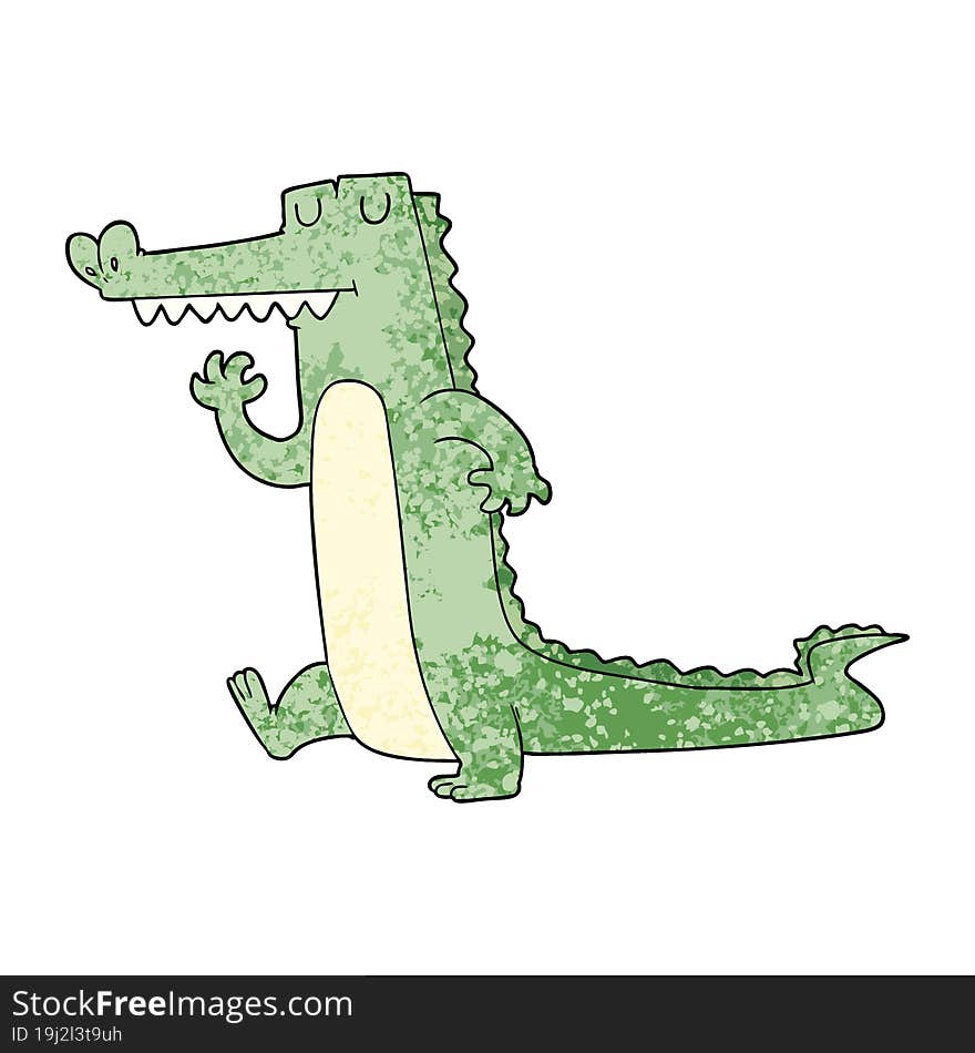 cartoon crocodile. cartoon crocodile