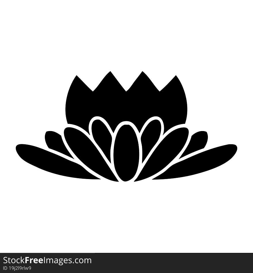 Flat Symbol Flower