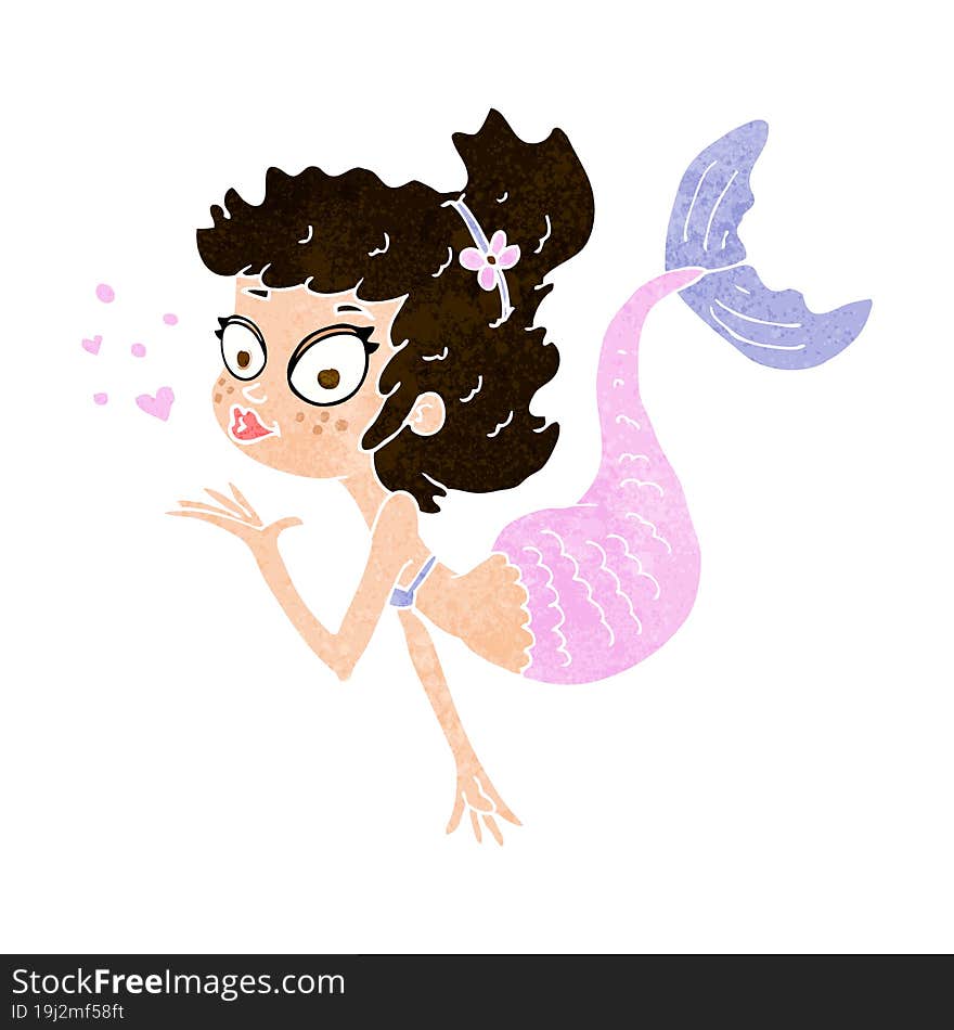 Cartoon Pretty Mermaid