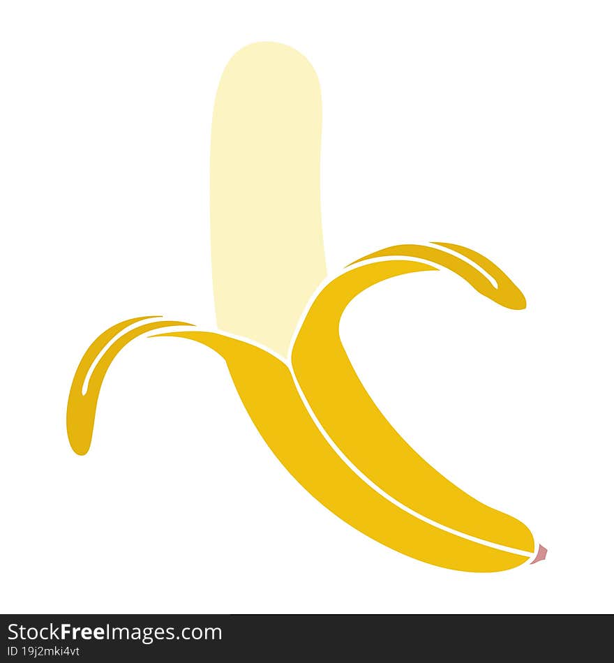 quirky hand drawn cartoon banana