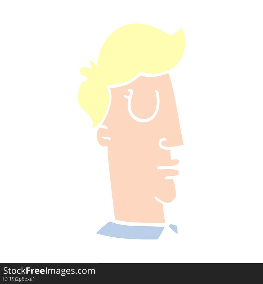 Cartoon Doodle Human Head