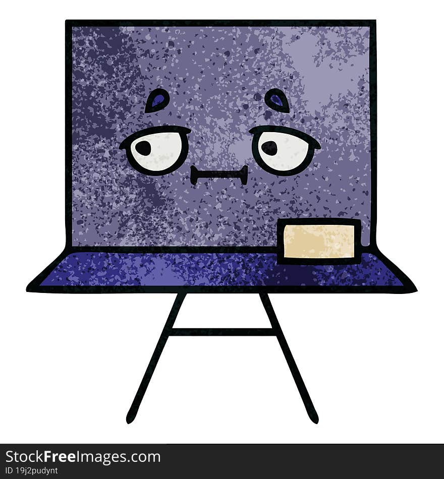 retro grunge texture cartoon chalkboard