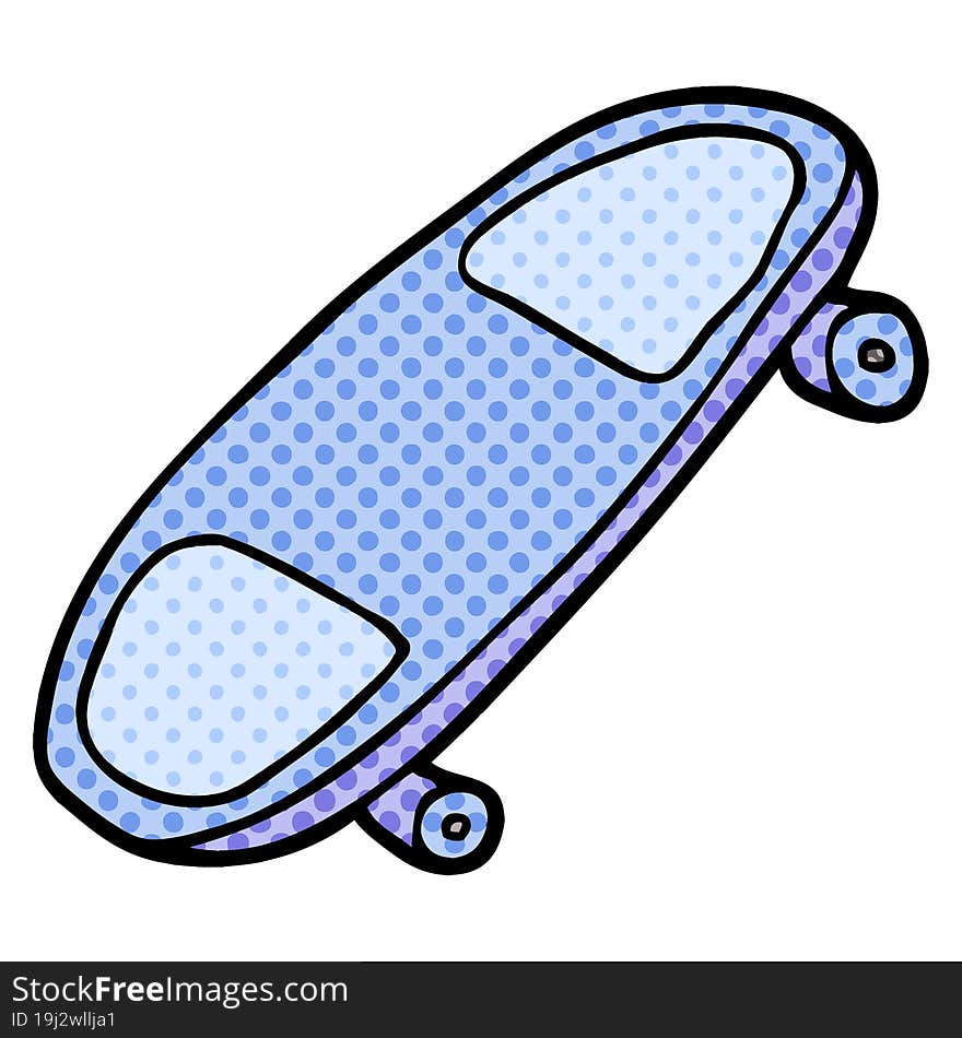 Cartoon Doodle Skate Board