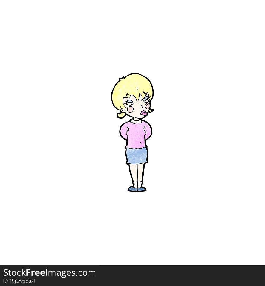 Cartoon Blond Woman