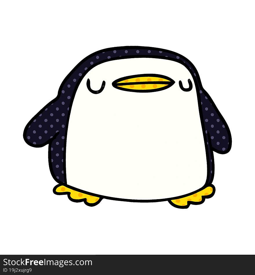 Cartoon Kawaii Of A Cute Penguin