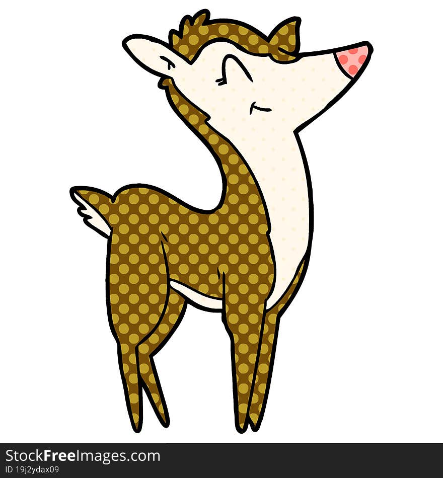 cartoon deer. cartoon deer