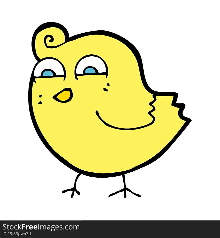 cartoon funny bird