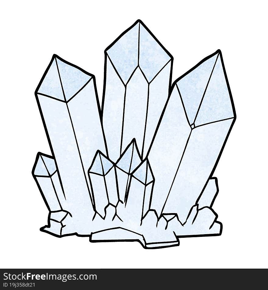 cartoon crystals. cartoon crystals