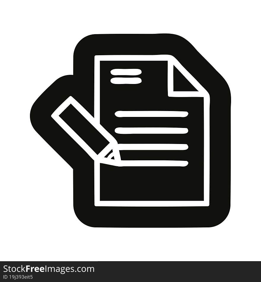 Writing Document Icon