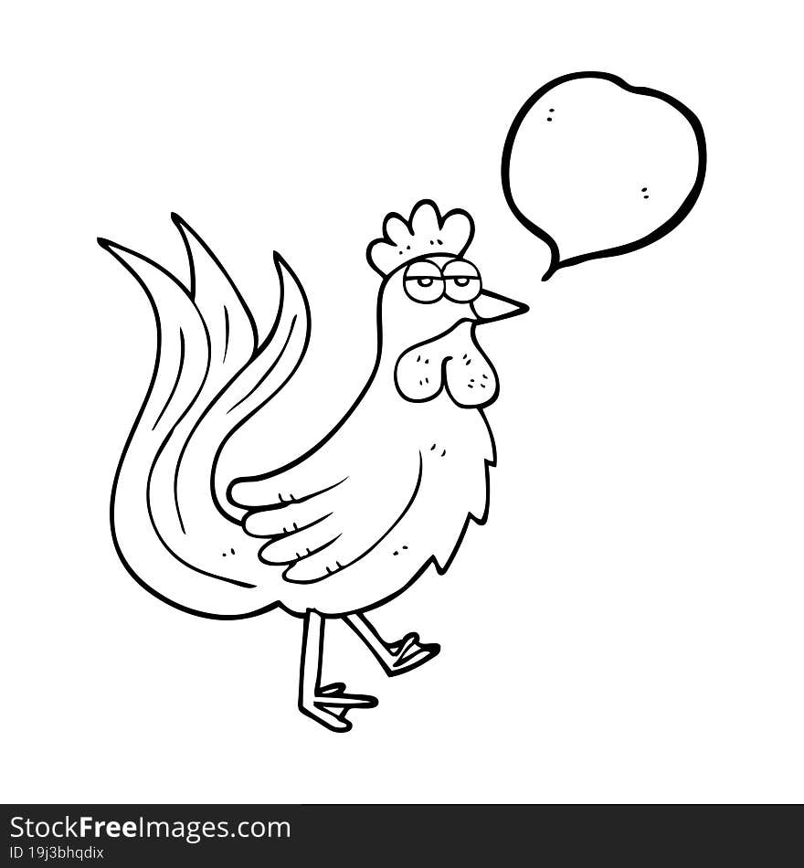 speech bubble cartoon cock