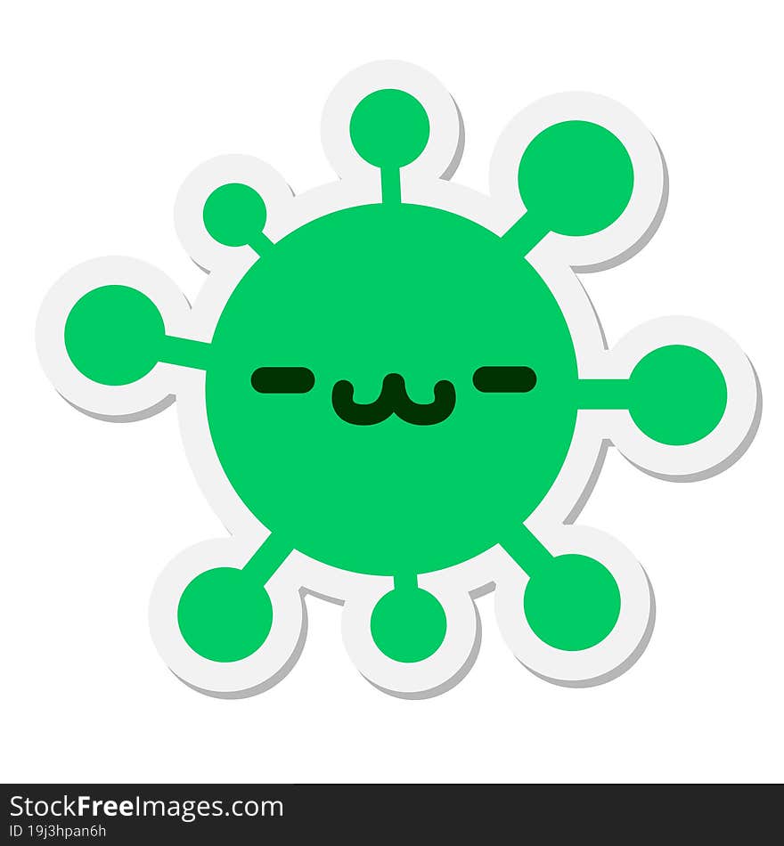 simple animal virus sticker