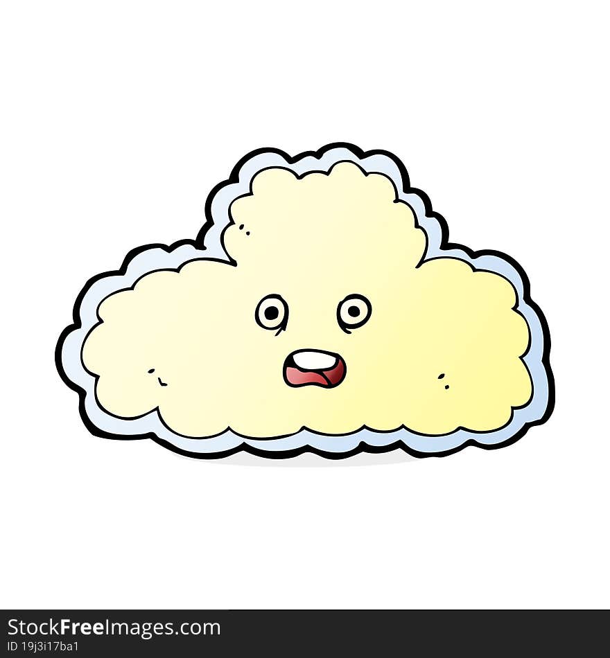 cartoon cloud symbol