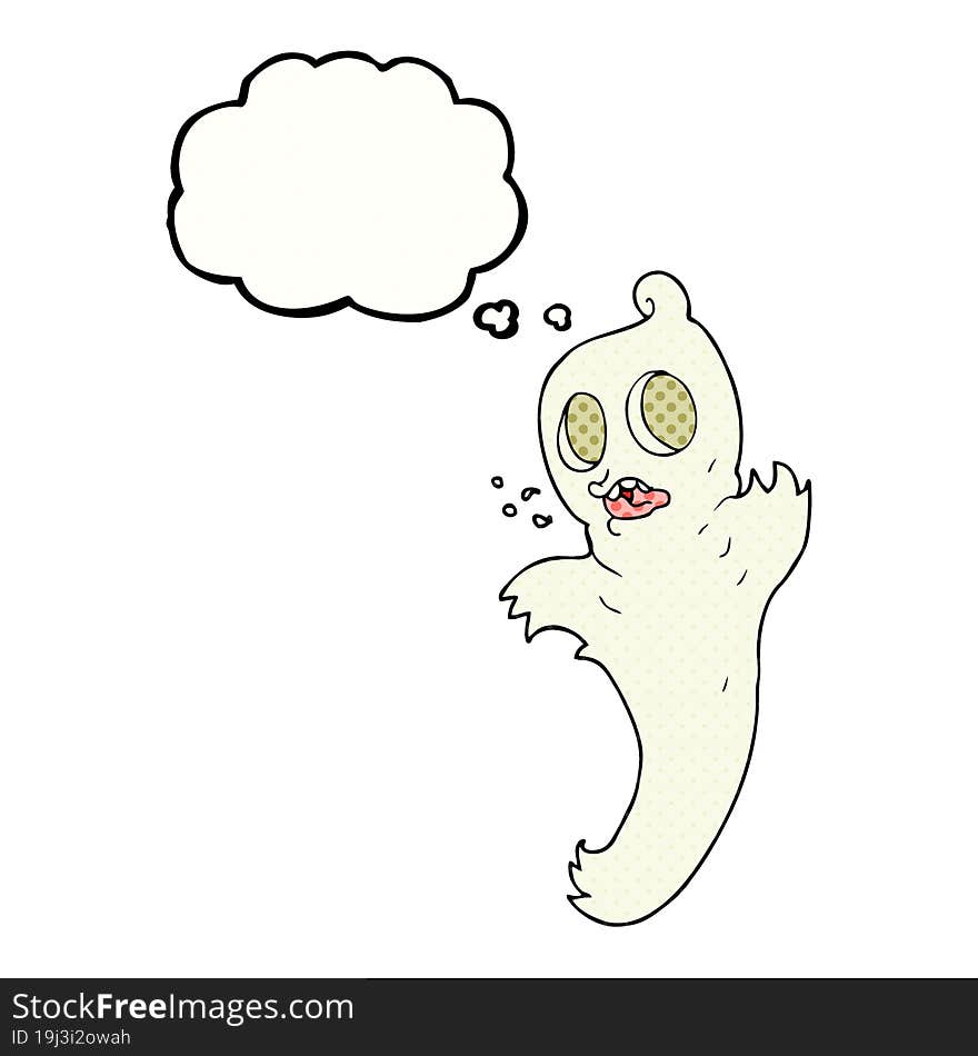 thought bubble cartoon ghost