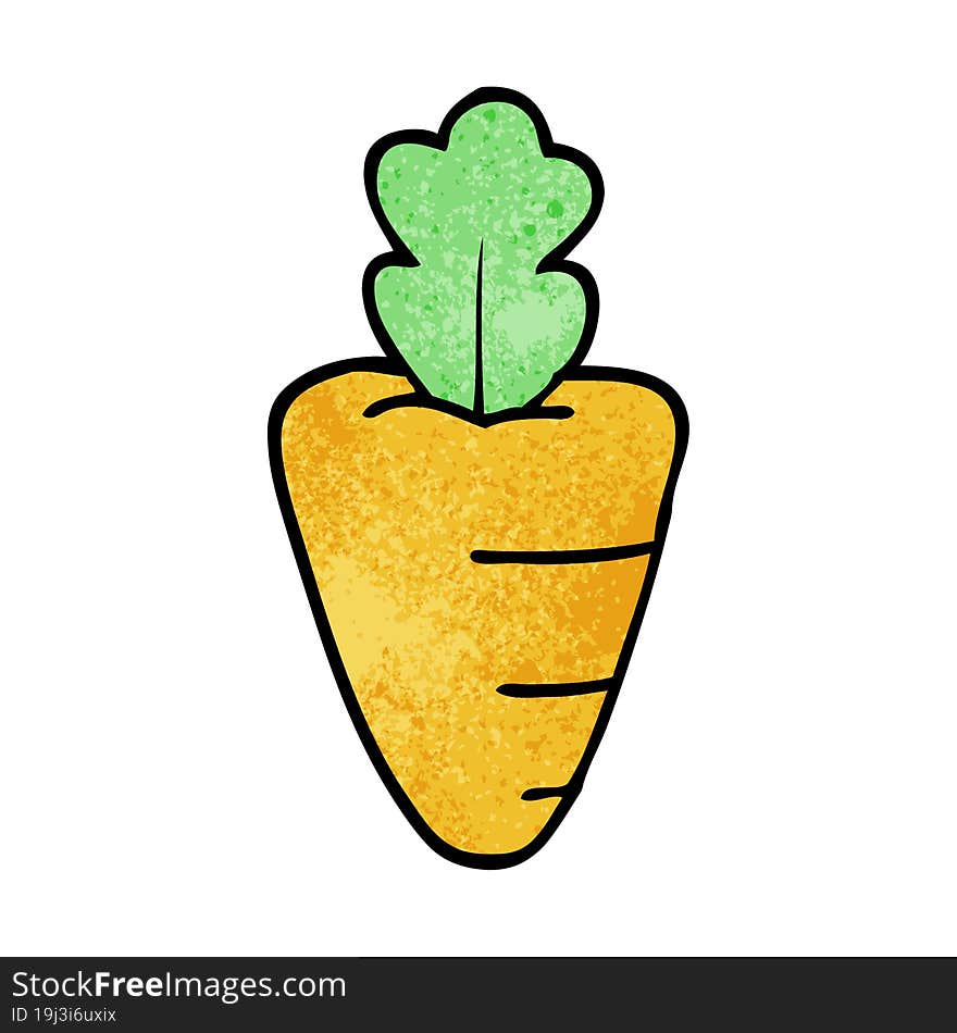 cartoon doodle carrot