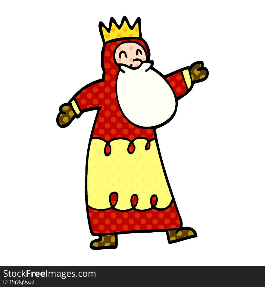 Cartoon Doodle Wise King