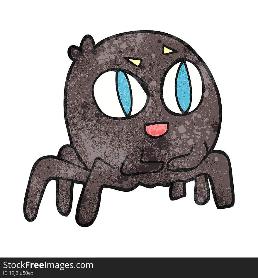 Textured Cartoon Spider