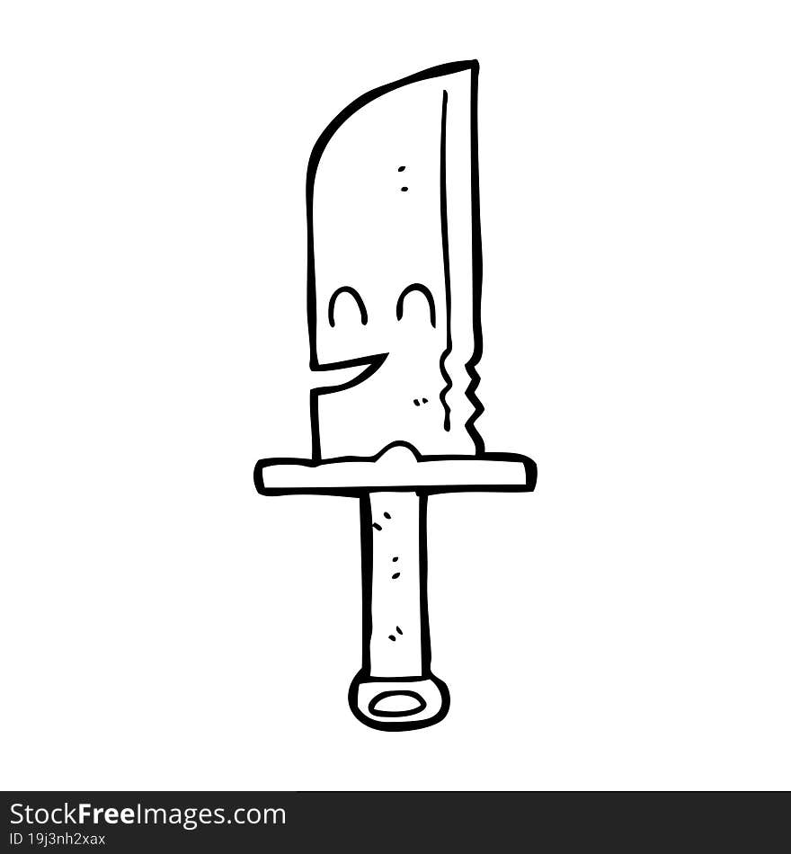 cartoon knife