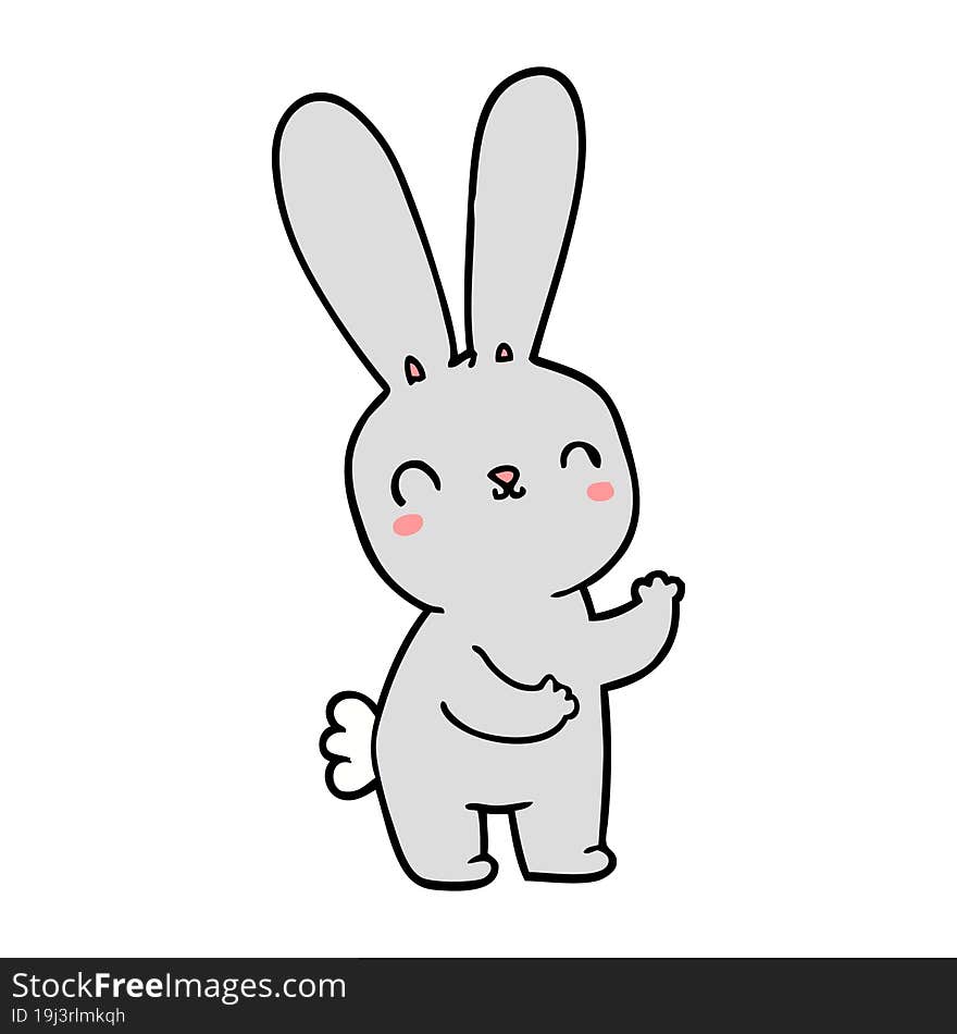 cute cartoon rabbit