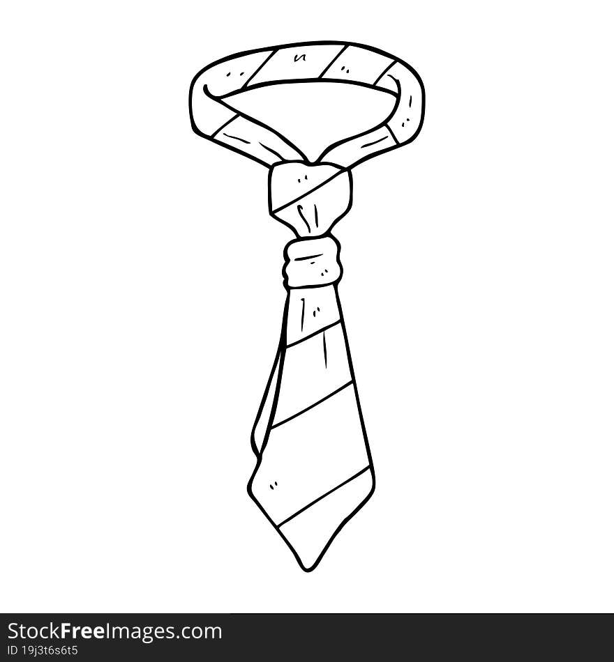 cartoon office tie