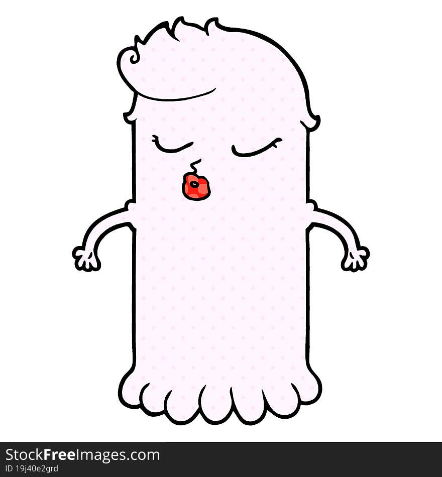 cartoon cute ghost. cartoon cute ghost