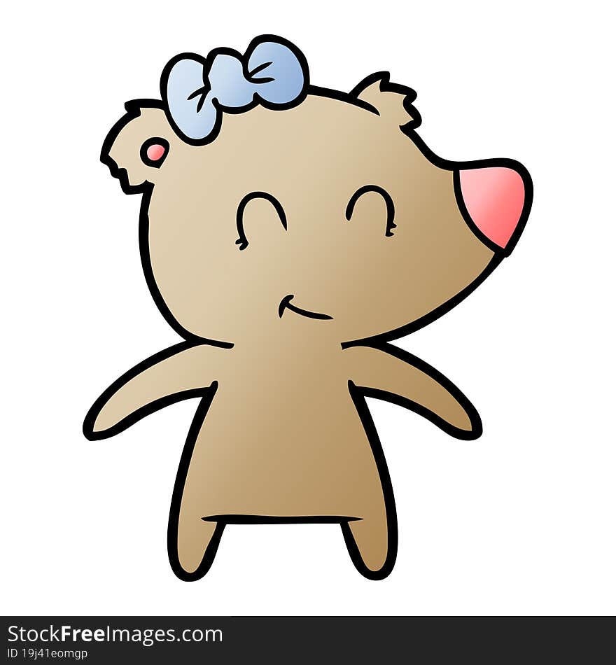 female bear cartoon. female bear cartoon