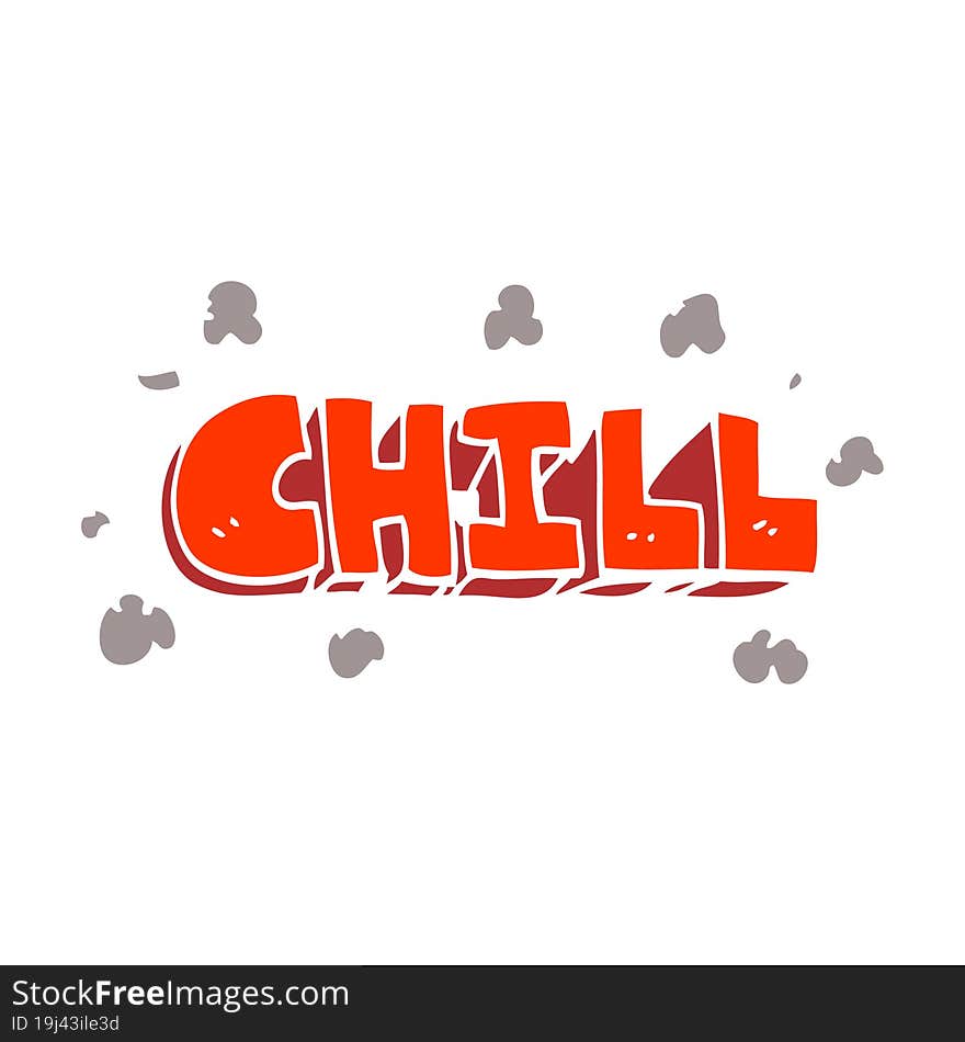 Cartoon Doodle Chill Symbol