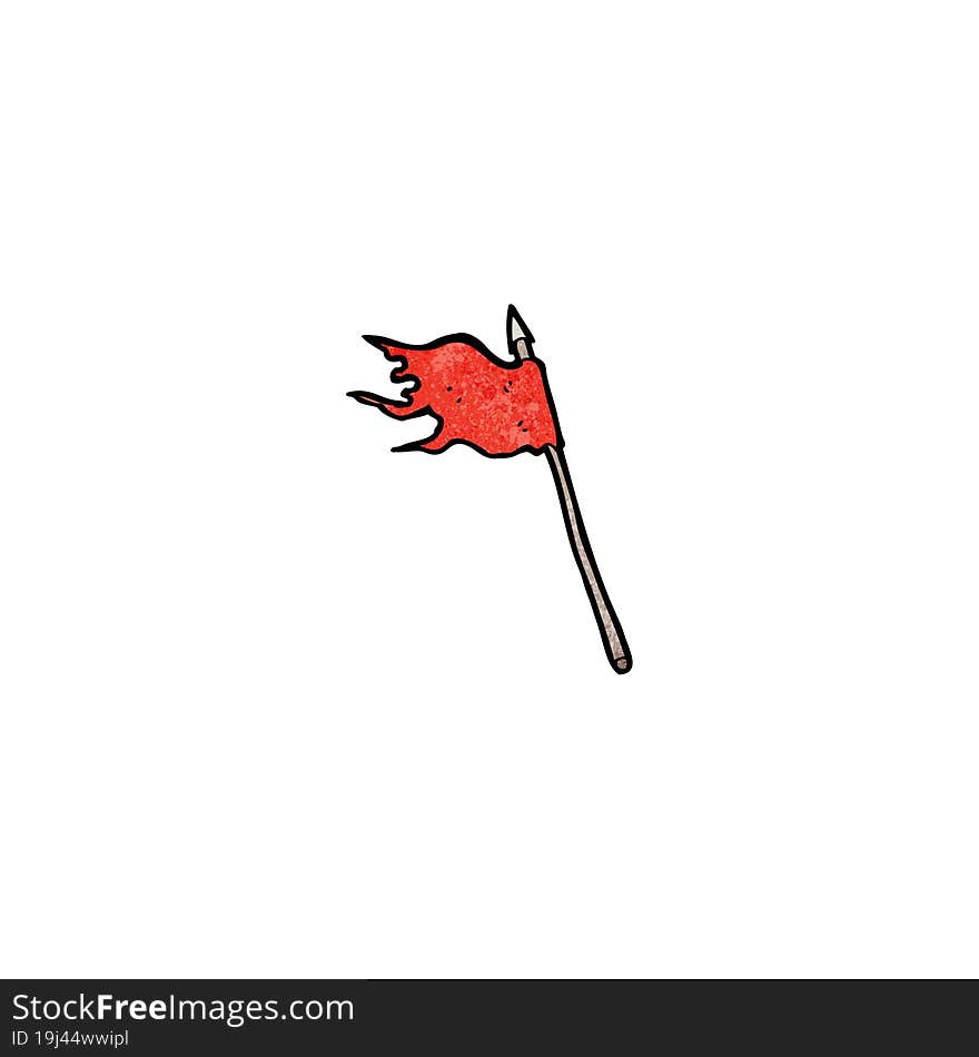 waving flag cartoon