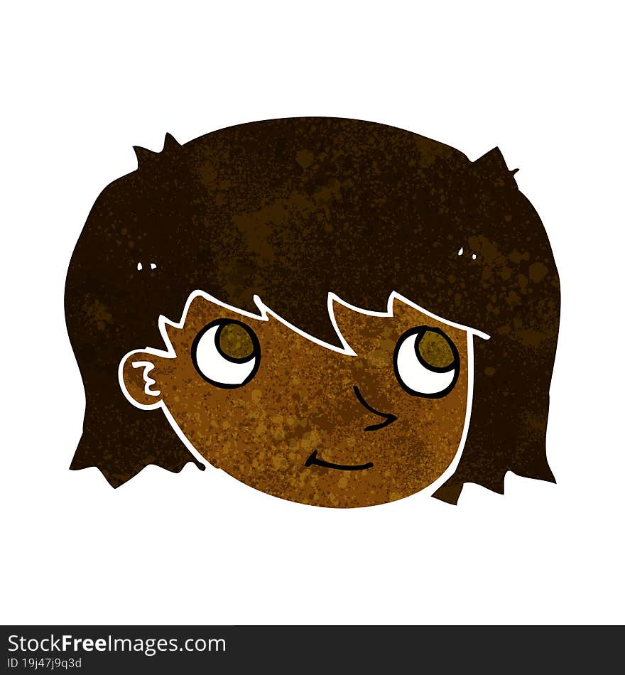 Cartoon Female Face