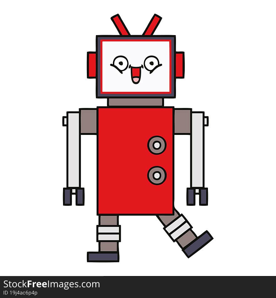 Cute Cartoon Robot