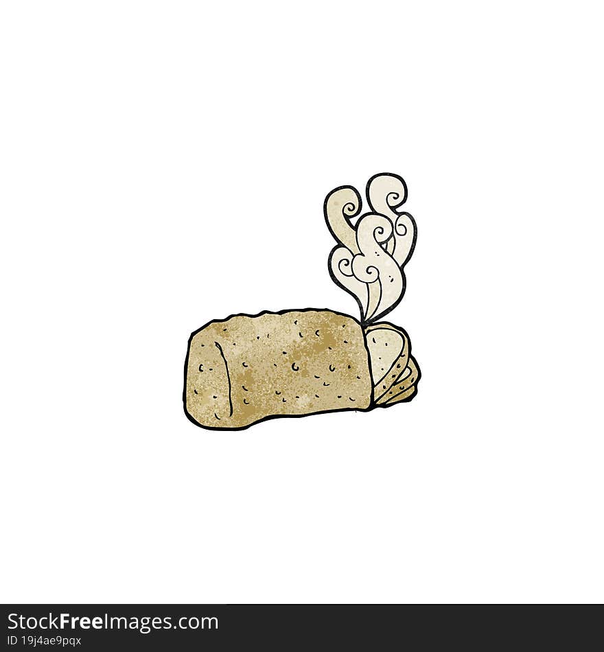 steaming hot bread cartoon