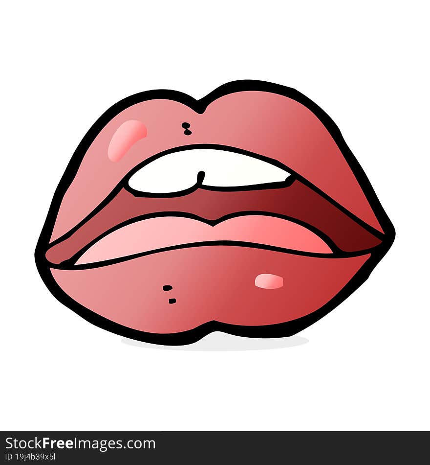 open mouth cartoon symbol