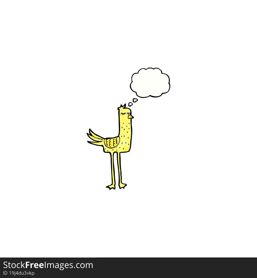 funny cartoon bird