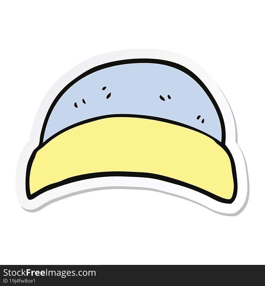 Sticker Of A Cartoon Hat