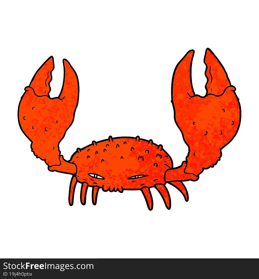 cartoon crab. cartoon crab