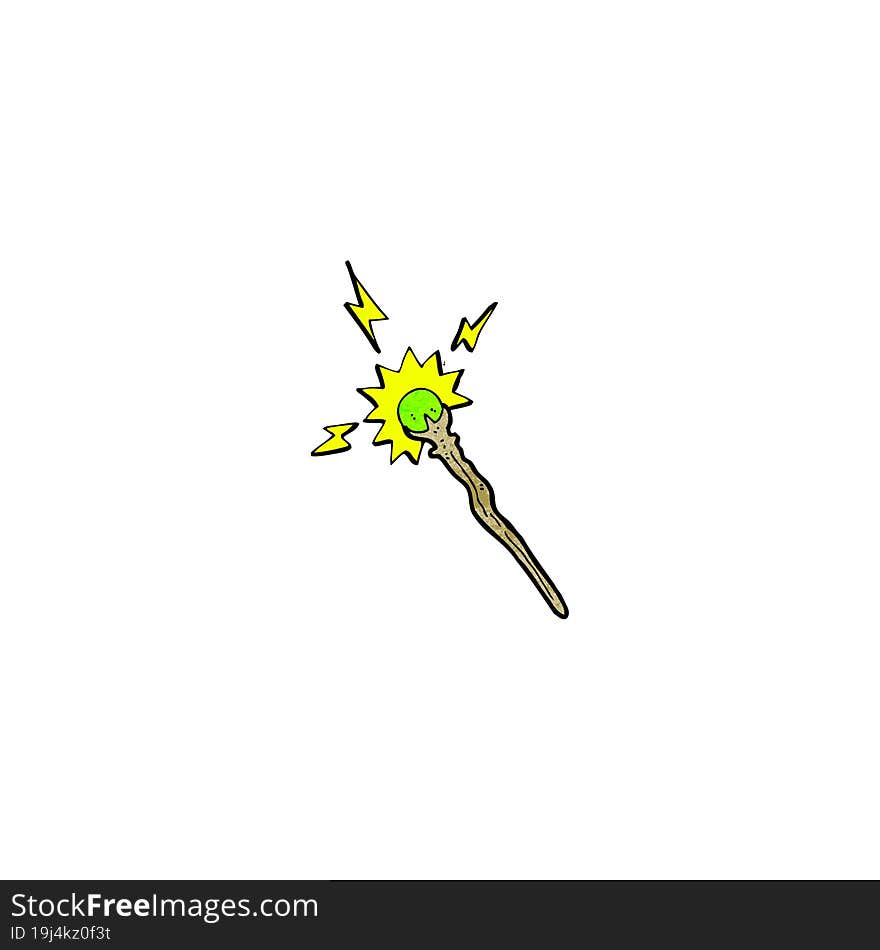 cartoon magic staff