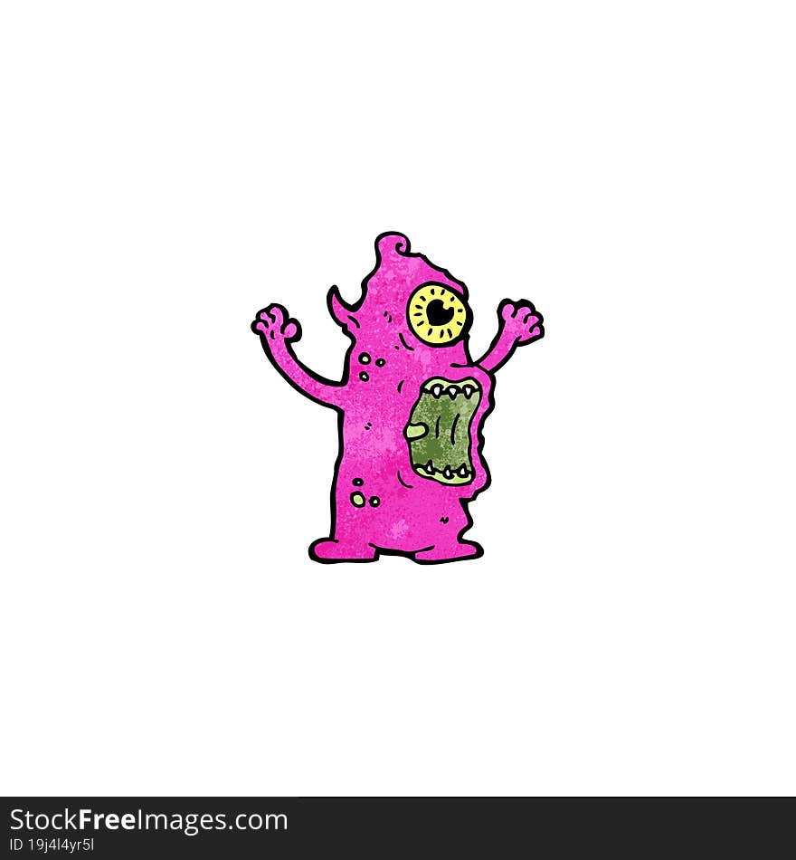 cartoon crazy monster