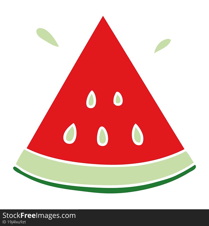 quirky hand drawn cartoon watermelon