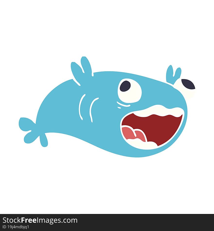 cartoon doodle of a fish