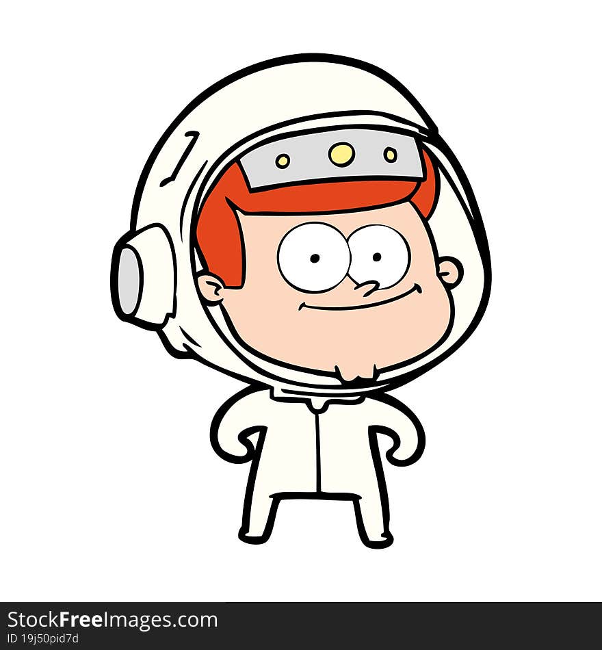 happy astronaut cartoon. happy astronaut cartoon