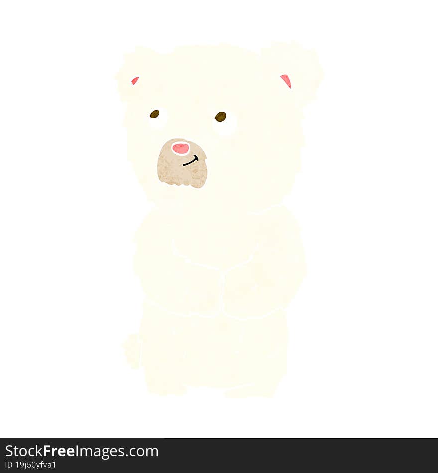 cartoon polar bear cub