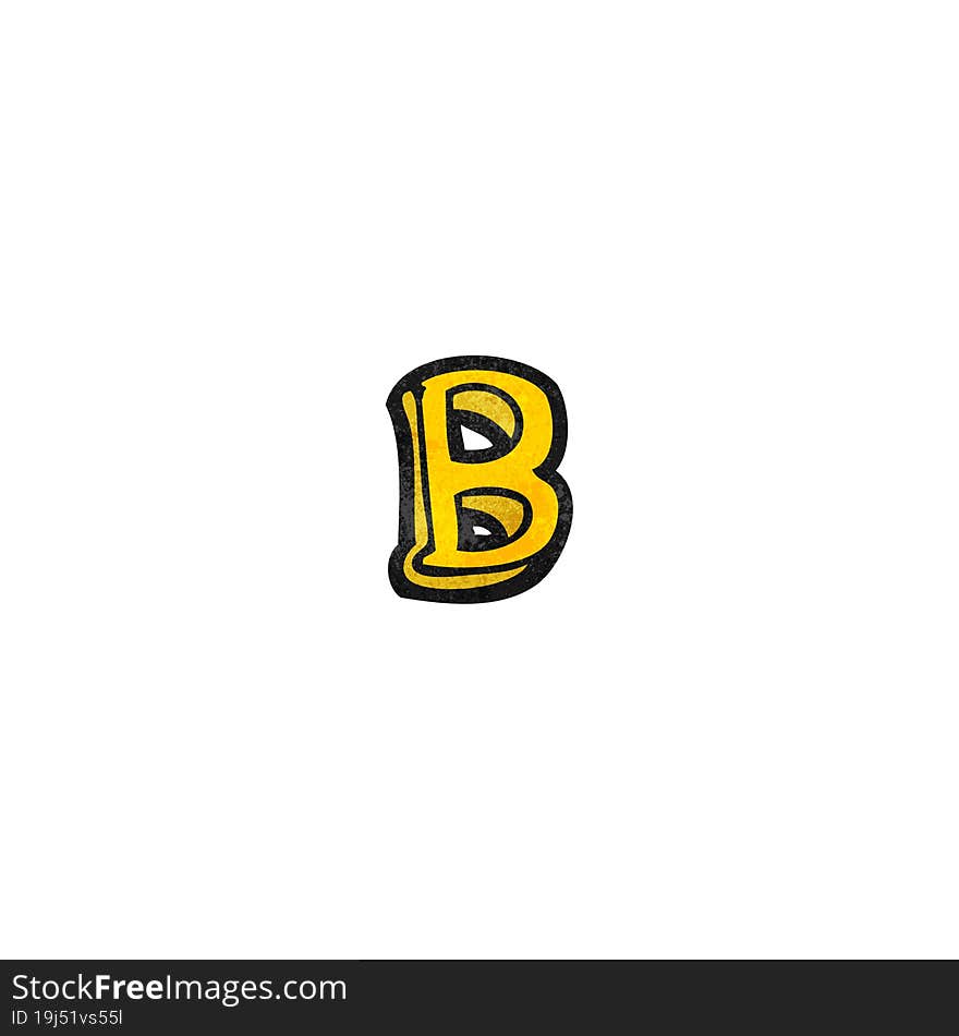 cartoon letter b