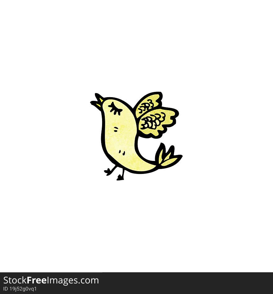 cartoon little bird