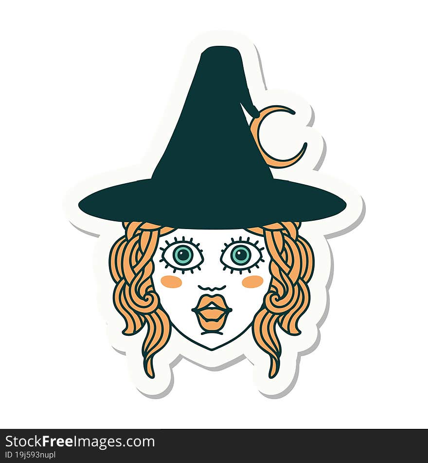 human mage character sticker