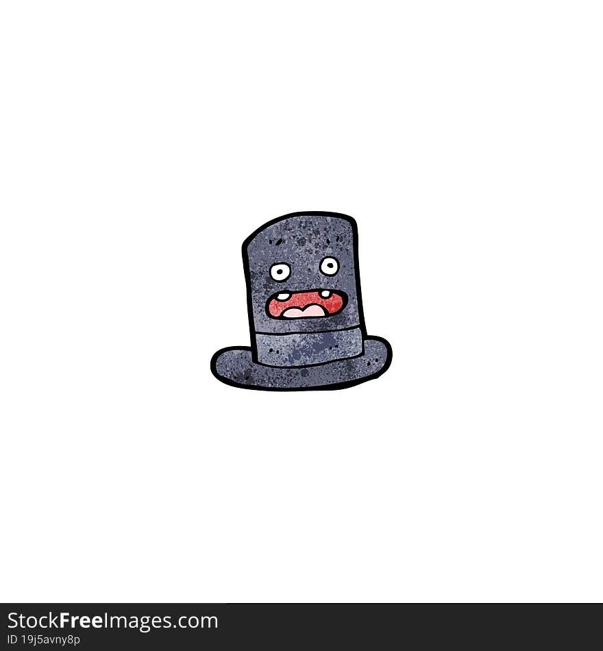 funny cartoon top hat