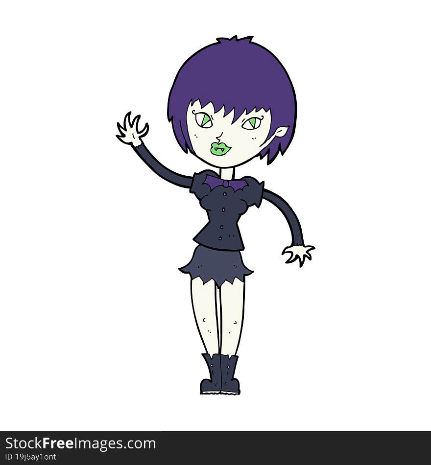 cartoon vampire girl