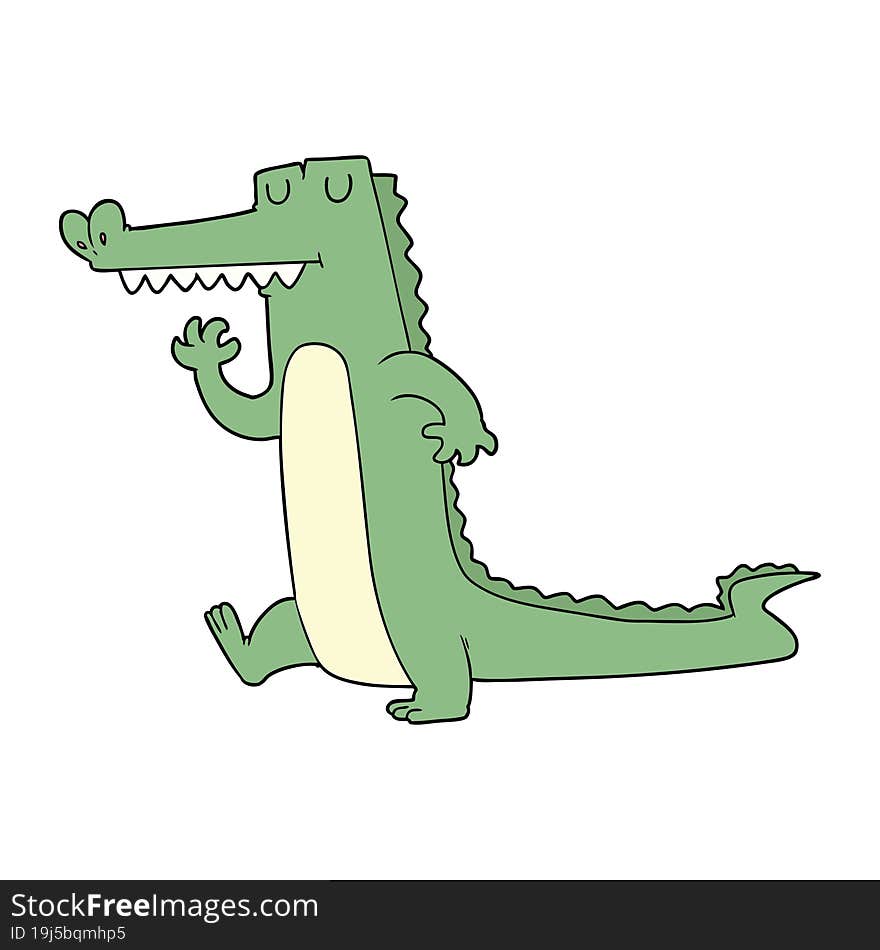 cartoon crocodile. cartoon crocodile