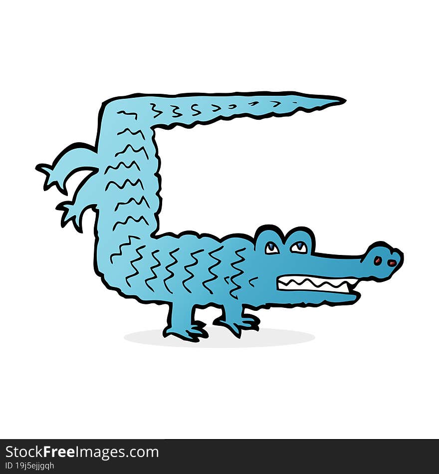 cartoon crocodile