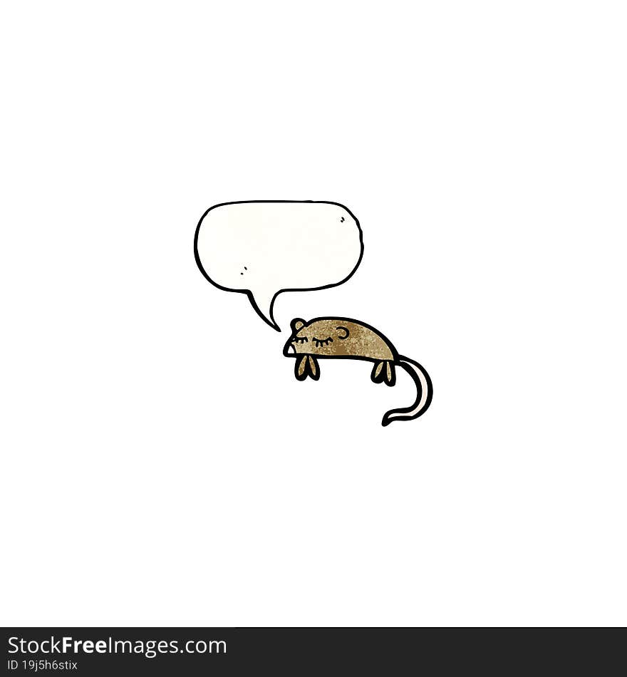 cartoon squeaking mouse