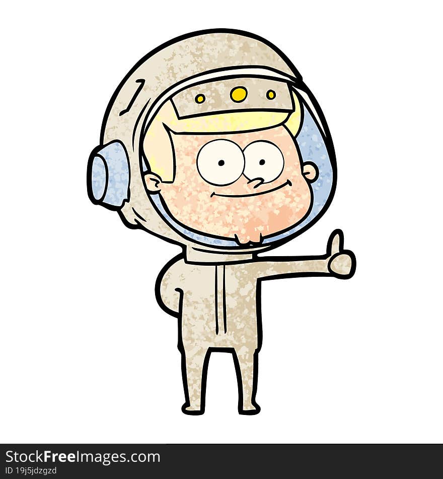 happy astronaut cartoon. happy astronaut cartoon